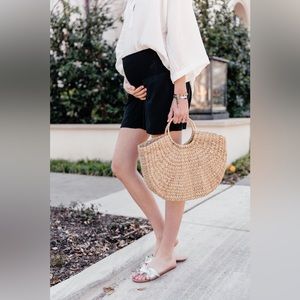 Hatch Maternity The Easy Smocked Short Small